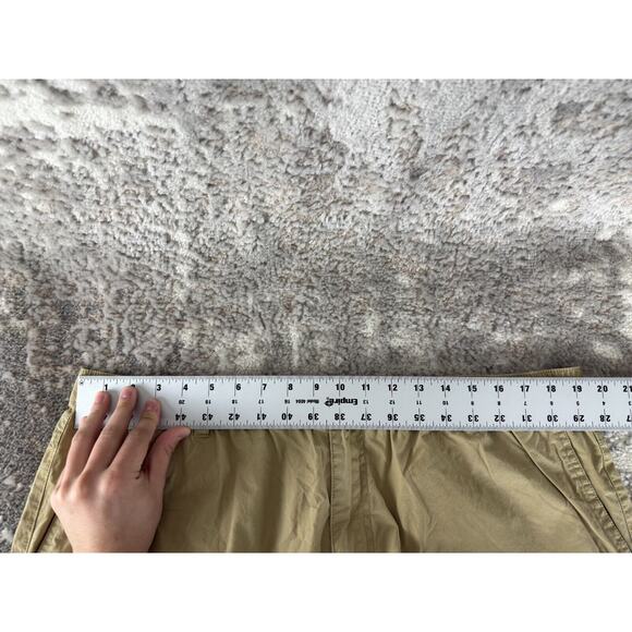 Orton Brothers Sz XL Ankle 100% Cotton Flat Front Pants Khaki Button Zip Casual - Picture 5 of 12